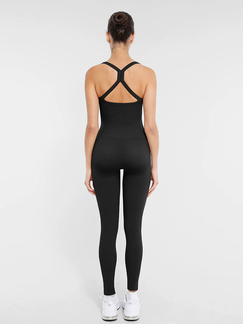 Seamless Tummy Control Jumpsuit black