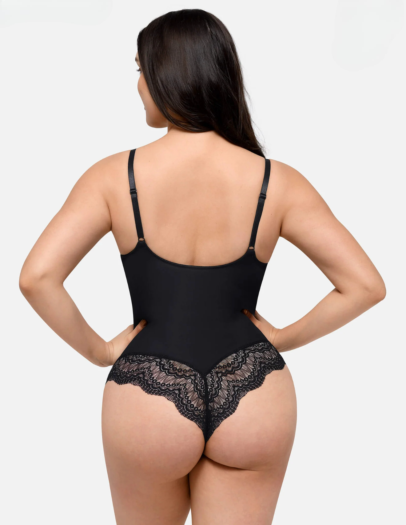 Allure Deep V Thong Body